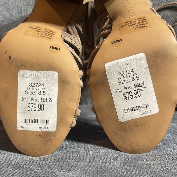 Nordstrom strapy lace up sandal booties heals - Picture 4 of 4